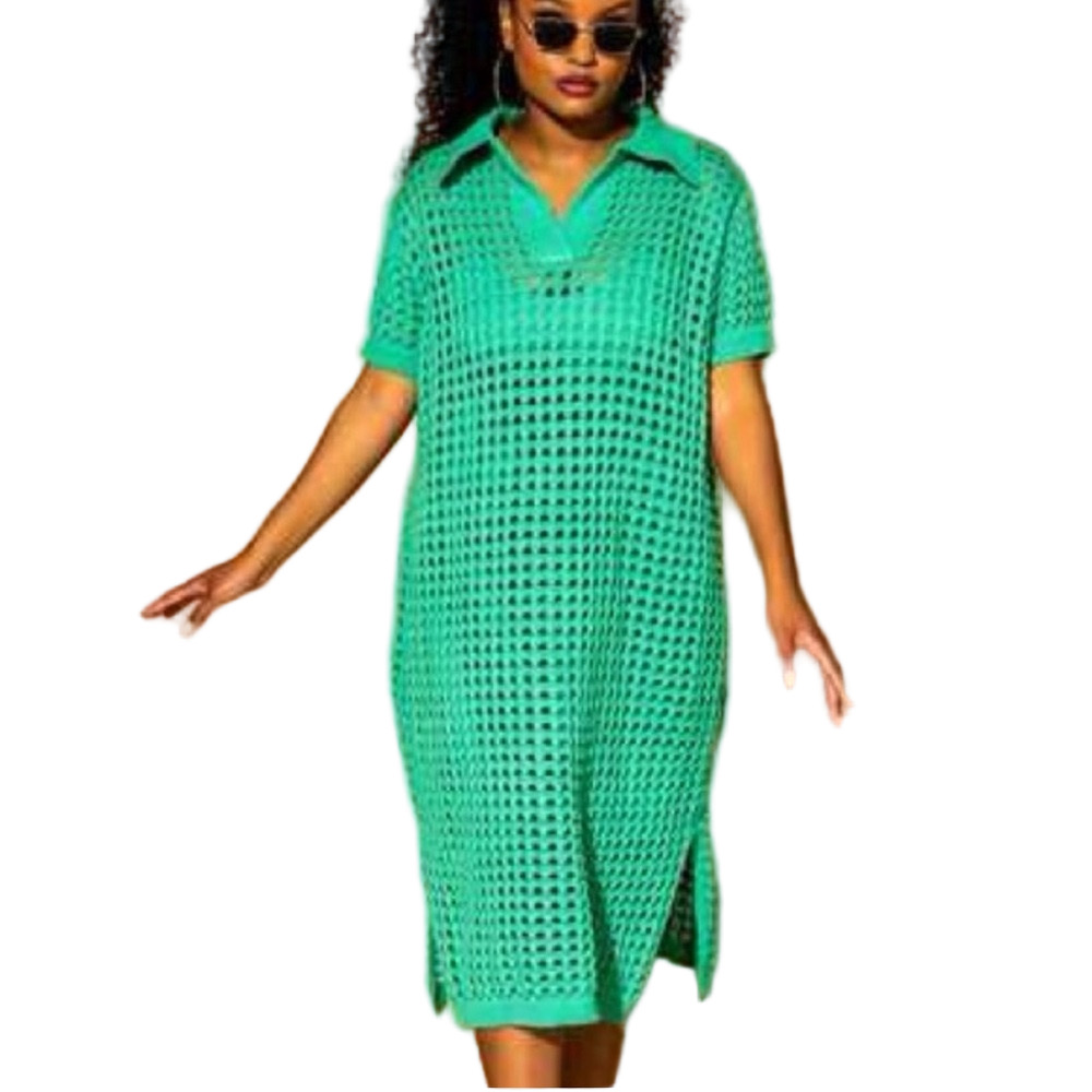 dressed in LALA Soul Stuff Open Knit Stitched Dress Size L